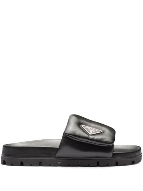 prada fluffy slides|prada flip flops women's.